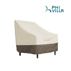 PHI VILLA Patio Deep Seat Lounge Chair Cover Durable Water Resistant, L39″ x D41″ x  ...