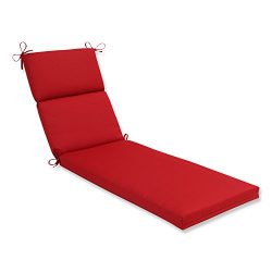 Pillow Perfect Indoor/Outdoor Red Solid Chaise Lounge Cushion