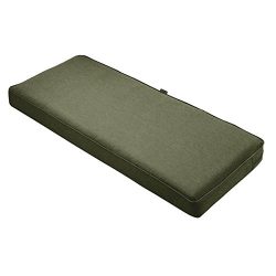 Classic Accessories Montlake Patio FadeSafe Bench Cushion, Fern, 54″Wx18″Dx3″T
