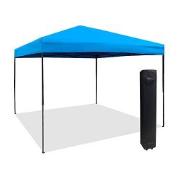 Le Papillon 10 x 10 Feet Instant Foldable Outdoor Pop UP Canopy with Roller Bag, Sky Blue