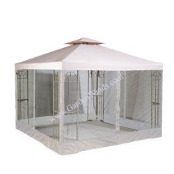 RIPLOCK Universal 10′ x 10′ Two-Tiered Replacement Gazebo Canopy and Mosquito Nettin ...