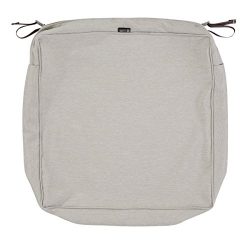 Classic Accessories Montlake Patio FadeSafe Seat Cushion Slip Cover, Grey, 19″Wx19″D ...