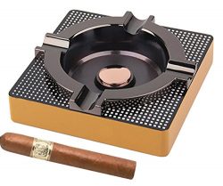 OilP Cigar Ashtray Metal Outdoor Cigar Cigarette Ashtray for Patio/Home/Table Modern Ashtrays -( ...