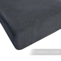 Chunyi Jacquard Polyester Spandex Cushion Slipcover (Sofa Cushion, Gray)