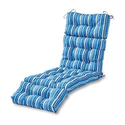 Greendale Home Fashions 72-inch Outdoor Chaise Lounge Cushion, Sapphire