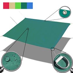 Alion Home Custom Sizes Straight Edge Waterproof Woven Sun Shade Sail for Car Tent, Carport, Can ...