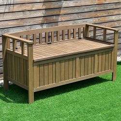 70 Gallon 2-in-1 Outdoor Garden Bench Storage Deck Box – By Choice Products