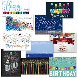 Canopy Street Festive Birthday Card Assortment Pack (Set of 50)