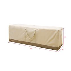 Caymus 75 x 25 x 18 inch Cushion Storage Bag Heavy Duty Zippered and Water Resistant Cover Stora ...