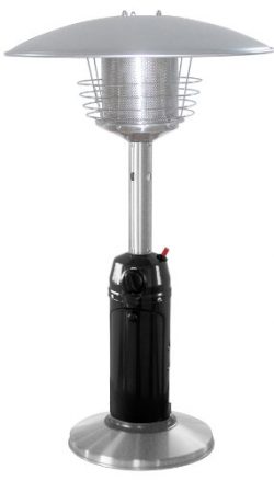 AZ Patio Heaters HLDS032-BSS Portable Table Top Stainless Steel Patio Heater, Black Finish