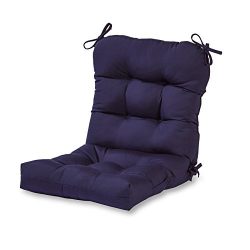 Greendale Home Fashions Outdoor Seat/Back Chair Cushion, Navy