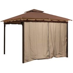 Gazebo Privacy Panel Side Wall fits 10′ and 12′ Gazebos