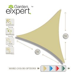 Garden EXPERT 13’x19′ Rectangle Knitting Sun Shade Sail for Garden,Outdoor and Patio ...