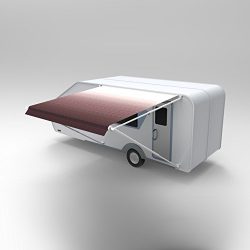 ALEKO RVAW15X8BUR25 Retractable RV/Patio Awning 15 x 8 Feet Burgundy