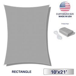 Windscreen4less Terylene Waterproof Sun Shade Sail UV Blocker Triangle Sunshade Patio Canopy Sai ...