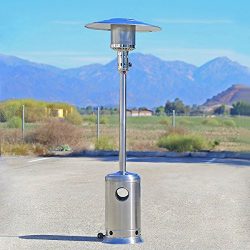 Garden Outdoor Patio Heater Propane Standing Stainless Steel w/ lpg reguator new