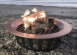 Titan 40″ Solid 100% Copper Fire Pit Bowl Wood Burning Patio Deck Grill