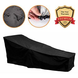 82-inch Water Resistant Patio Chaise Lounge Covers Durable Outdoor Lounge Chair Cover, Fading Re ...