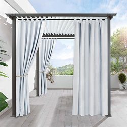 Pergola Outdoor Privacy Curtain Panel – RYB HOME Blackout Curtains Outdoor Décor Top Tab W ...