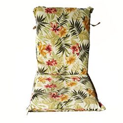 Nattork Floral Patio Cushion For High Back Chairs Not Fade,Water-Resistant & Uv-Resistant Se ...