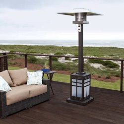 Dauphine Square Mission Mocha 46,000 BTU Patio Heater w/ LED Base