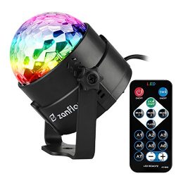 Zanflare Sound Activated Party Lights with Remote Control, 7 Lighting Color Modes Stage Par Ligh ...