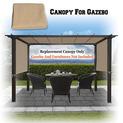 BenefitUSA 18′ x 8.3′ Universal Replacement Canopy Top Cover for Pergola Structure ( ...