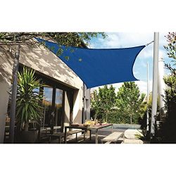 DOEWORKS Rectangle 13′ X 19’8” Sun Shade Sail with Stainless Steel Hardware Ki ...