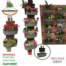 Downsprout Vertical Planter, Gutter Garden, Post Planter, Pergola Post Planter, Deck Planter, Li ...