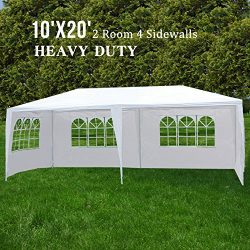 ORKAN 10’x20′ Canopy Party Wedding Tent Outdoor Gazebo Heavy Duty 5 Sidewalls