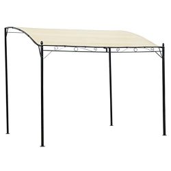 Festnight Outdoor Patio Canopy Gazebo Sunshade Fabric Cream White