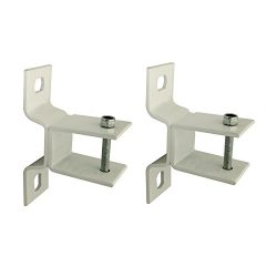 ALEKO Wall Mounting Brackets for Retractable Awnings, Lot of 2 White Brackets