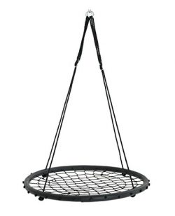 Patio Watcher 40-Inch Net Spinner Web Round Swing Kids Indoor Outdoor Tree Swing Hanging Kit Adj ...