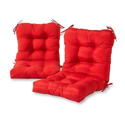 Greendale Home Fashions Outdoor Seat/Back Chair Cushion (set of 2), Salsa