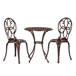 Anaheim Bronze Cast Aluminum 3pc Bistro Set