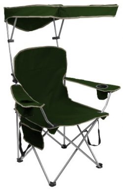 Quik Shade Adjustable Canopy Folding Camp Chair – Forest Green