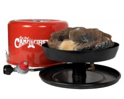 Camco 58035 “Big Red Campfire” 13.25-Inch Portable Propane Outdoor Camp Fire, Approved For RV Ca ...