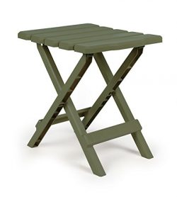 Camco 51880 Regular Quick Folding Adirondack Side Table – Sage