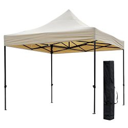 Snail 10′ X 10′ Outdoor Easy Pop Up Waterproof Canopy with 420D Top, Portable Event  ...