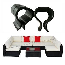 Do4U 12 pcs Outdoor Patio Wicker Furniture Alignment Sofa Rattan Chair Sofa Fasteners Clip Secti ...