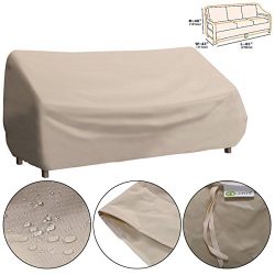 Waterproof High Back Patio Three-seats Sofa Cover Outdoor Furniture Protection