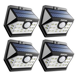 Mpow Solar Lights Outdoor, 20 LED Motion Sensor Lights with Wide Angle Lighting, IP65 Waterproof ...