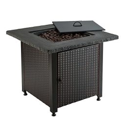 Blue Rhino Outdoor Propane Gas Fire Pit 50K BTU (Lava Rocks)