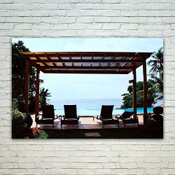 Westlake – Poster Print Wall – Pergola Outdoor – Modern Picture Photography Ho ...