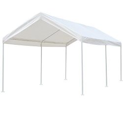 Snail 10 X 20 ft Heavy Duty All-Purpose Waterproof Outdoor Domain Carports Portable Auto Car Can ...