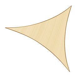 Sunlax 20′ x 20′ x 20′ Sand Color Triangle UV Block Sun Shade Sail Canopy for  ...