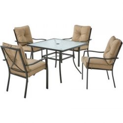 Mainstay` Forest Hills 5-Piece Dining Set, Tan