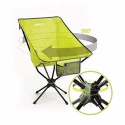 Sleep Revolution Compaclite Patented Oversize 360 Swivel Steel Camping Portable Chair for Outdoo ...