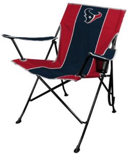 NFL Portable Folding Tailgate Chair with Cup Holder and Carrying Case