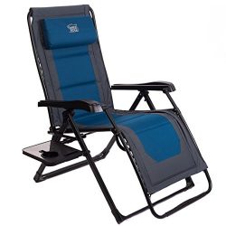 Timber Ridge Zero Gravity Recliner Oversized XL Lounge Patio Chair Adjustable Padded Supports 350lbs